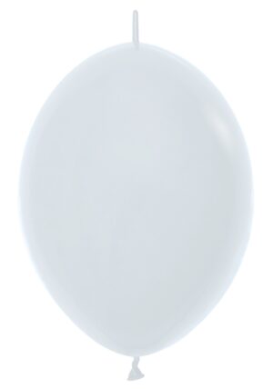 54602 - 6" Fashion White Link-O-Loon (50ct)