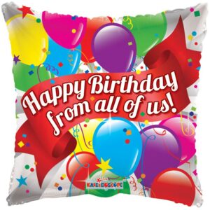 19622 - 18" Happy Birthday From All of Us