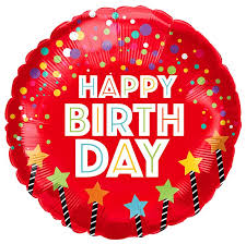 35814 - 18" Birthday Candles on Red