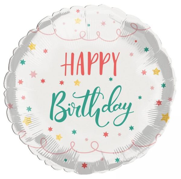 35837 - 18" Happy Birthday Pastel