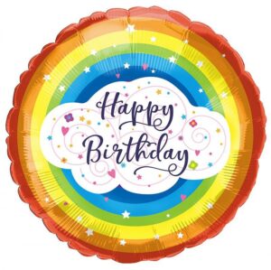 35838 - 18" Rainbow Happy Birthday
