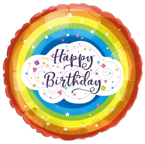 35838 - 18" Rainbow Happy Birthday