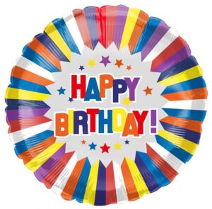 35846 - 18" B-Day Colorful Stripes