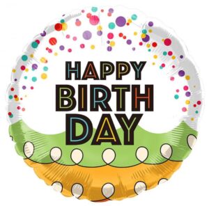 35849 - 18" Birthday Dots & Swirls