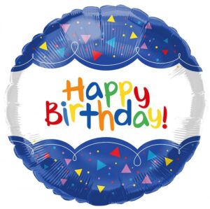 35817 - 18" Birthday Blue With Stars