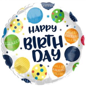 35835 - 18" Birthday Balloon Icons