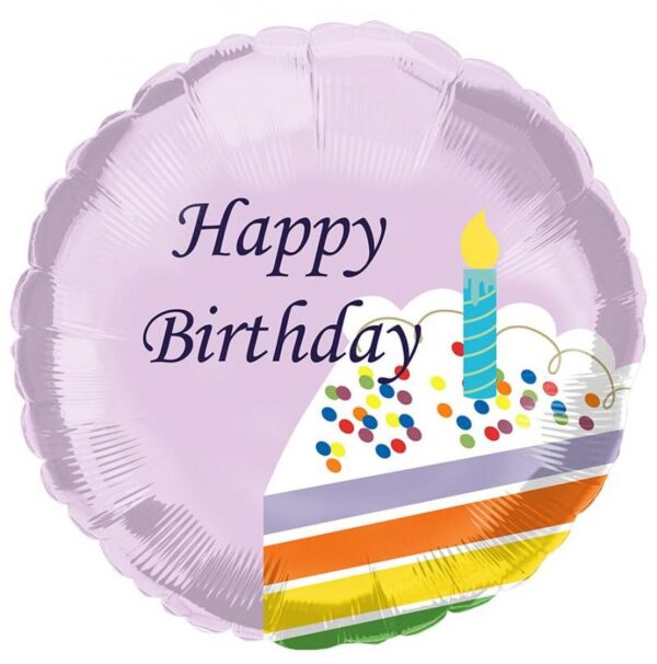 35854 - 18" Birthday Cake & Candle
