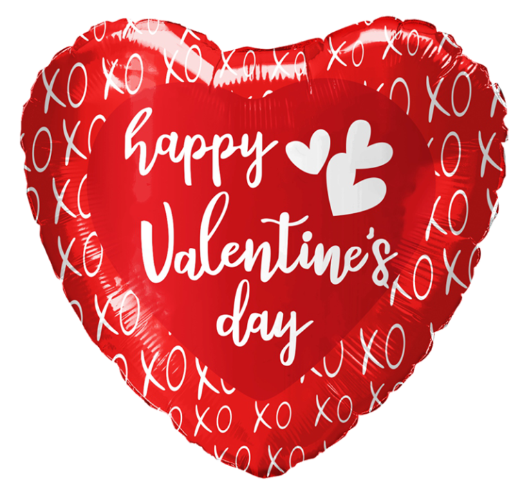 02387 18" Valentines Day XOXOXO Balloons N' More