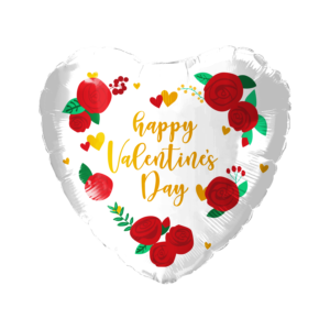 35877A - 9" Valentine Roses (Self Sealing -Small  Air Filled Only)