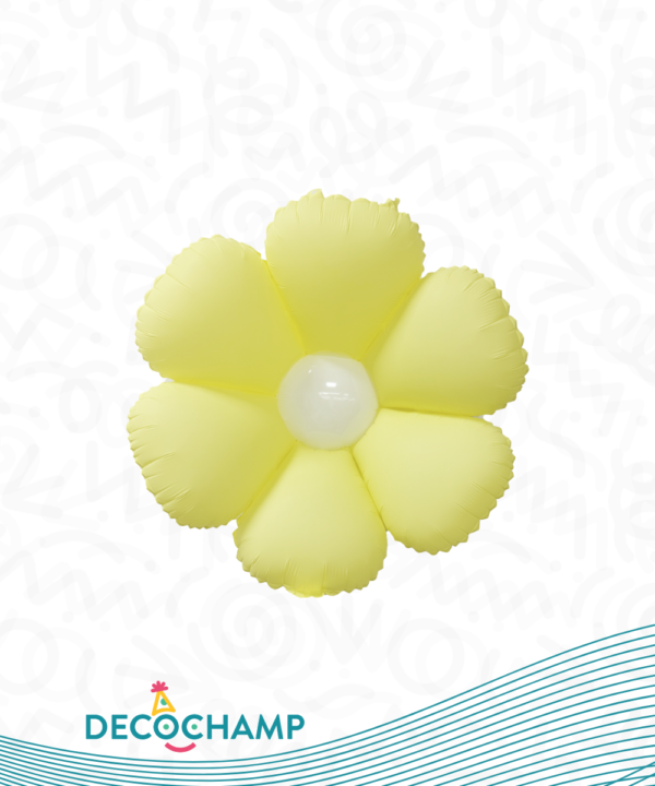 32291 - 16" Deco Flower - Baby Yellow (4ct)