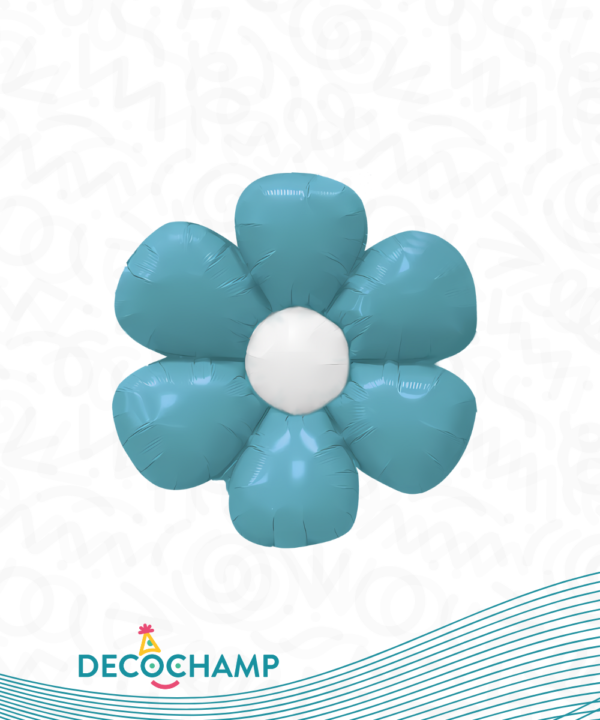 32294 - 16" Deco Flower - Turquoise (4ct)