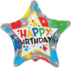 15324 - 18" Happy Birthday Star Party Hats
