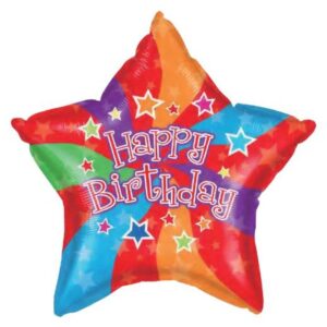 17755 - 18" Birthday Star Swirl