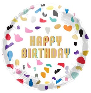 35847 - 18" Happy Birthday Colorful Shapes