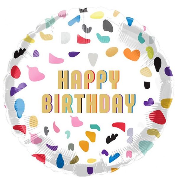 35847 - 18" Happy Birthday Colorful Shapes