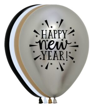 53470 - 11" New Year Burst Asst (50)