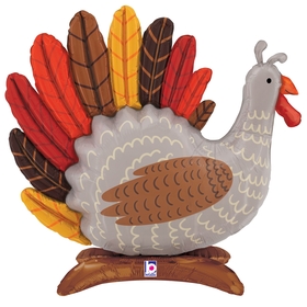 25314 - 29" Stand Up Turkey Shape Jumbo Thanksgiving