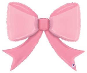 25439 - 41" Pink Bow Shape Jumbo Packaged