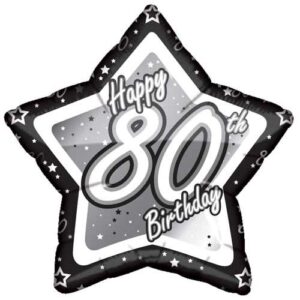 97856 - 18" 80th Birthday Star