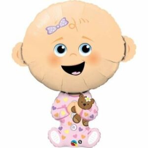 49359 - 14" Baby Girl Shape (Air Filled Only - Needs Heat Sealer)