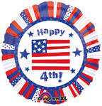 15382 - 18" Happy 4th of July! Stars and Stripes