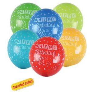 17082 - 12" Happy Birthday Assortment (100)