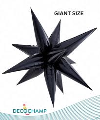 32242 - 60" Decochamp Giant Starburst Black (1ct) Packaged