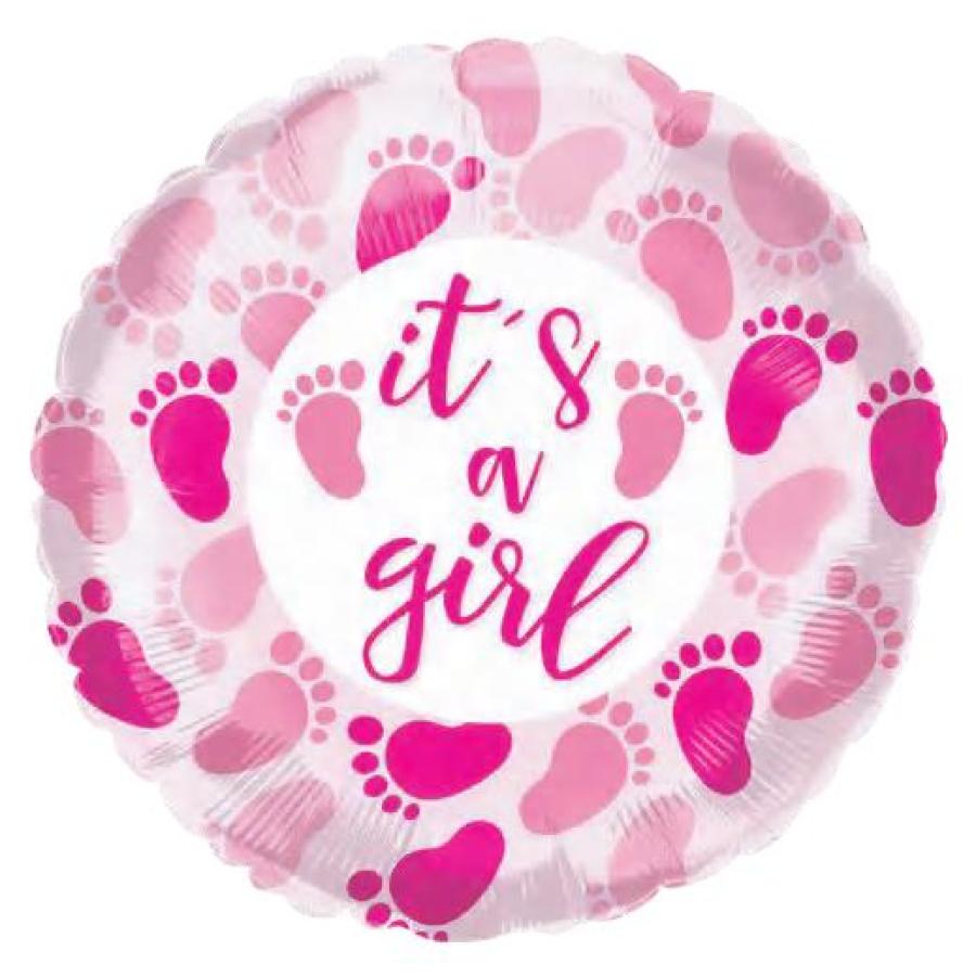 093009 – 18″ It’s A Girl Foot prints HH