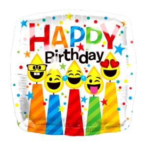 15809 - 18" Birthday Emoji Candles
