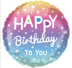 15810 - 18" Happy Birthday To You Ombre
